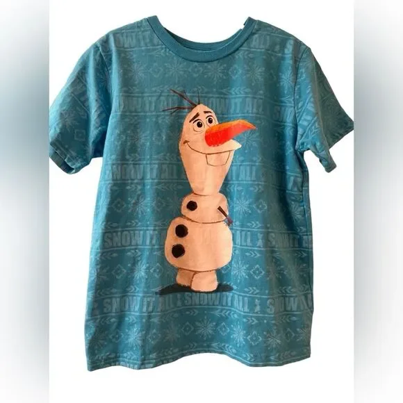 Disney Frozen T-Shirt Size 7/8 - Picture 2 of 6
